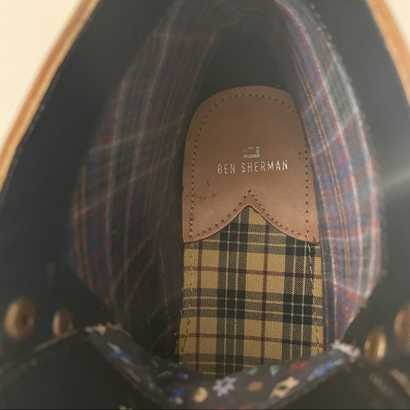 Ben Sherman Tan Brent Leather Plain Tor Boots - Picture 9 of 9